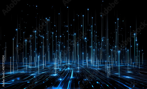 Digital Network Structure Visualization