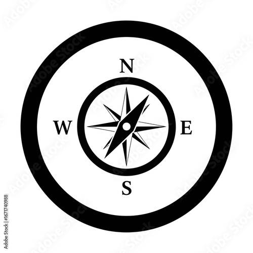 vector compass icon