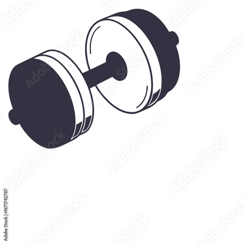 dumbbell isolated on white background