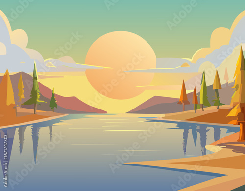 湖と風景
