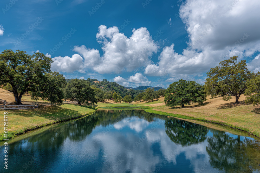 Fototapeta premium experience tranquil beauty of summer landscapes across diverse terrains of all states in usa