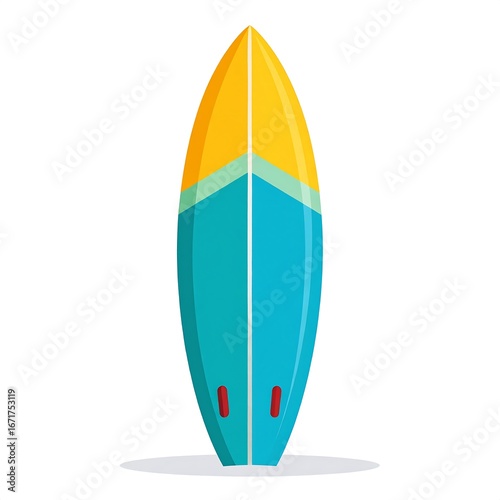 Cartoon surfboard illustration