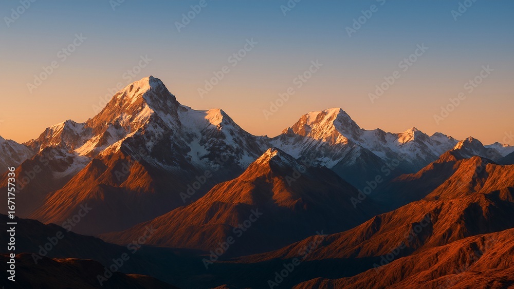 Fototapeta premium sunset in the mountains