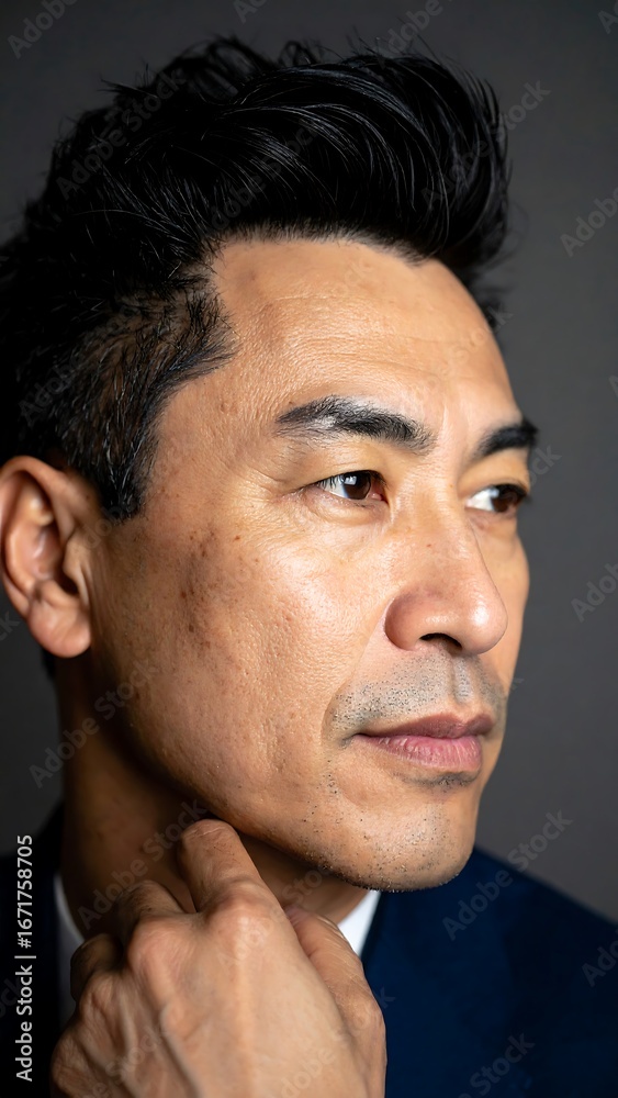 Fototapeta premium Close-up portrait of a man