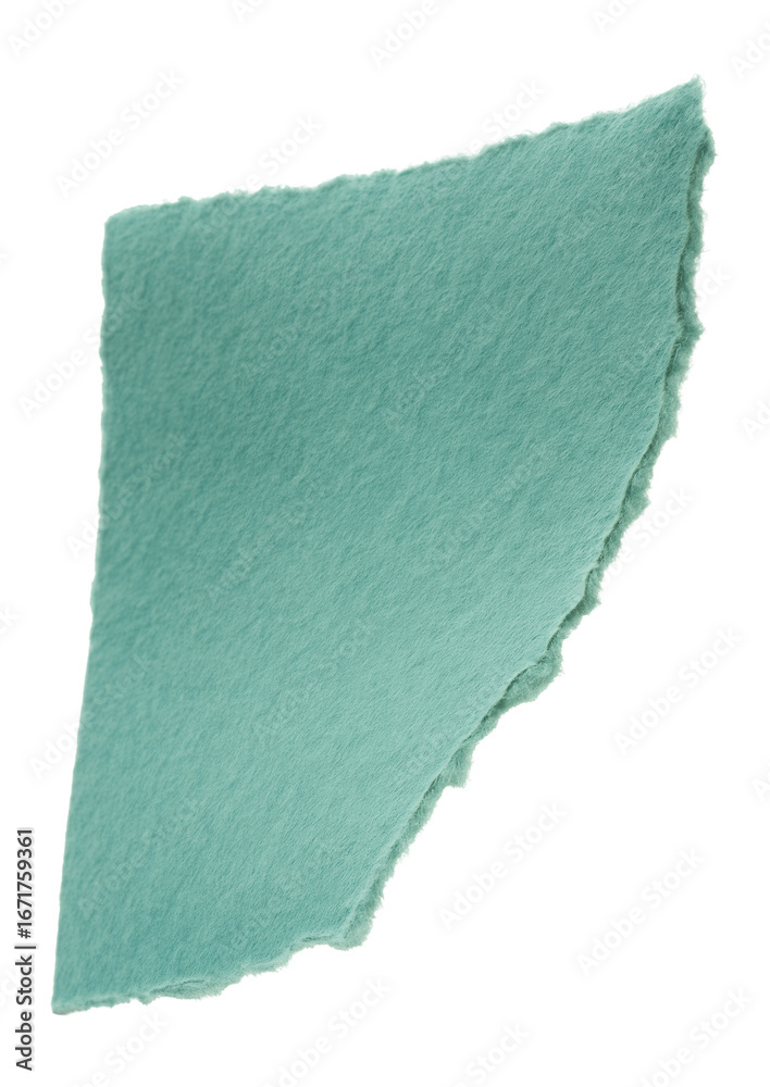 Obraz premium Ripped edge of a sea green paper