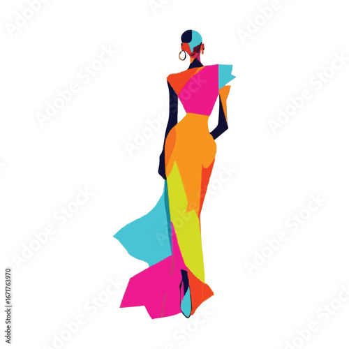 Colorful Hand-Drawn Illustrations – Fashion, Family Dining, and Cute Characters