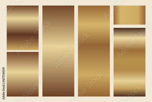 Elegant golden gradient backgrounds with smooth transitions