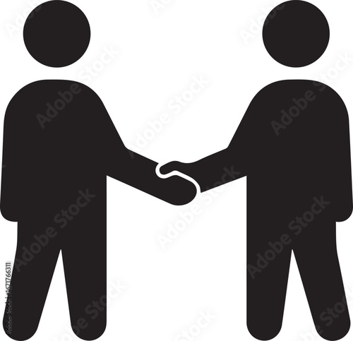 Two people shaking hands symbolizing trust, partnership, and agreement for business success