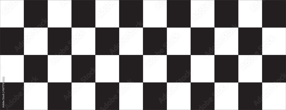 Fototapeta premium Classic Black and White Checkerboard Pattern