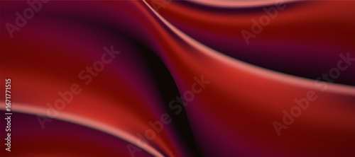 Elegant, flowing reddish brown wavy abstract background