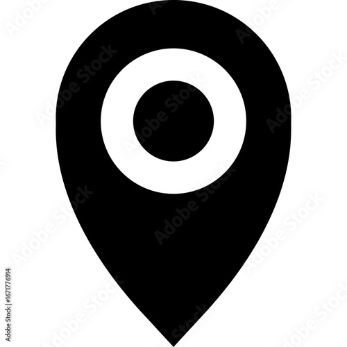 Map pin simple icon