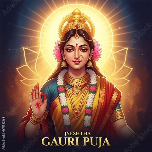 Divine portrait of Goddess ...