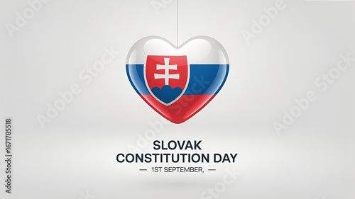 Free Download A clean, poster design for Slovakia Constitution Day, celebrated on 1st September. - GFXLoad