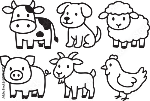 farm animals collection