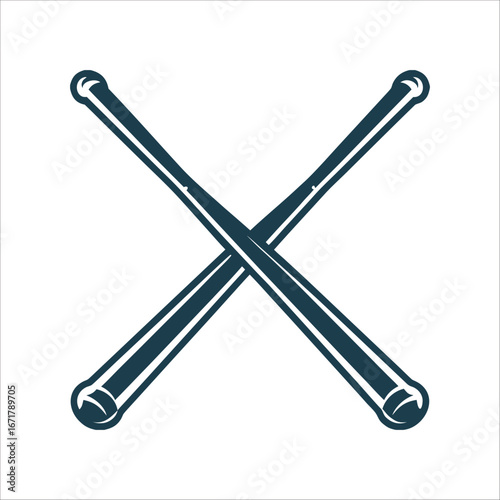 Crossed Dowsing Rods Icon, Divination Tool Dowsing Rods Crossed metal rods divination and finding