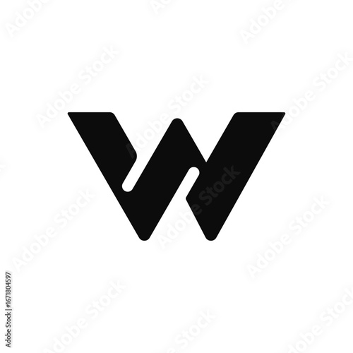 W logotype vector design symbol, letter W brand sign template