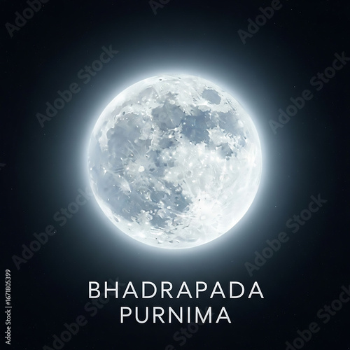 Bhadrapada Purnima concept ...