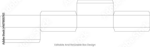 Printable Big Box Dieline Design