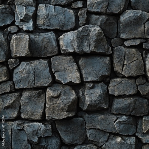Dark gray stone wall texture (1)