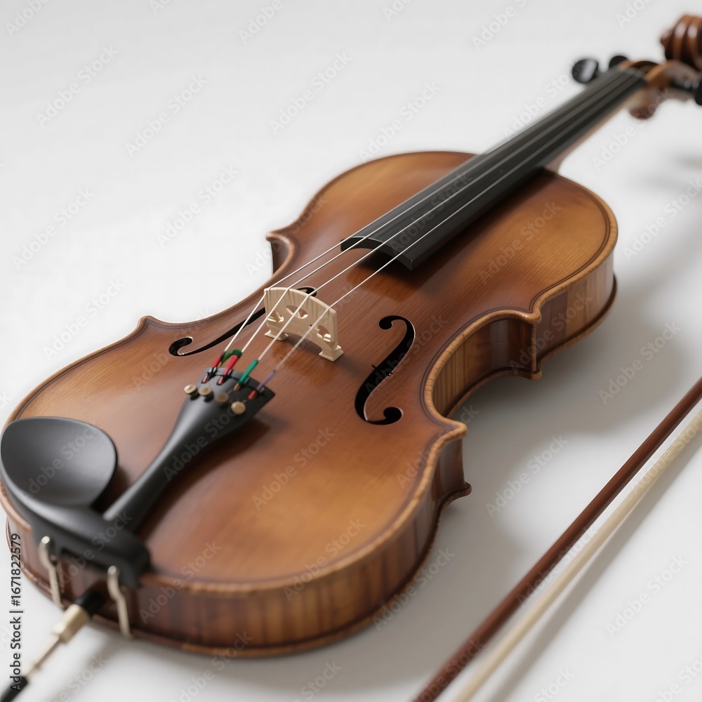 Fototapeta premium violin isolated on white