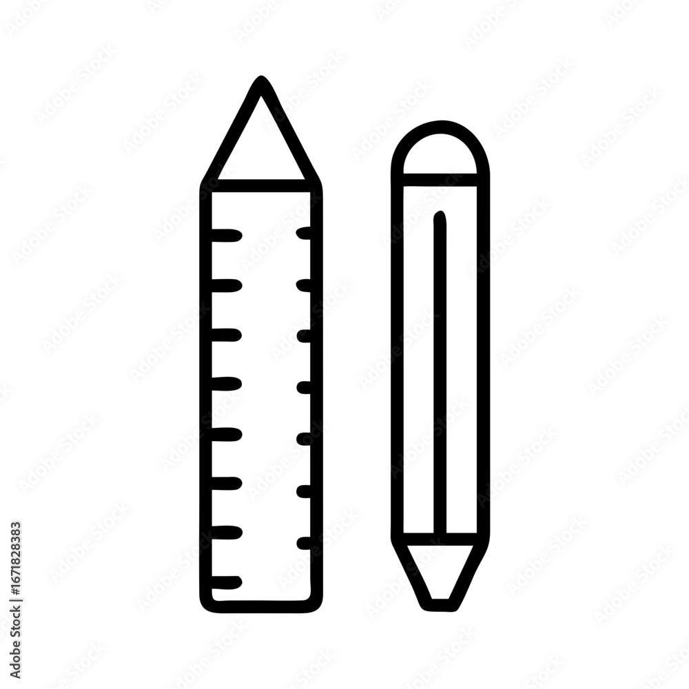 Pencil Ruler Icon Pencil Ruler Icon
