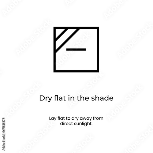 Flat dry in shade garment