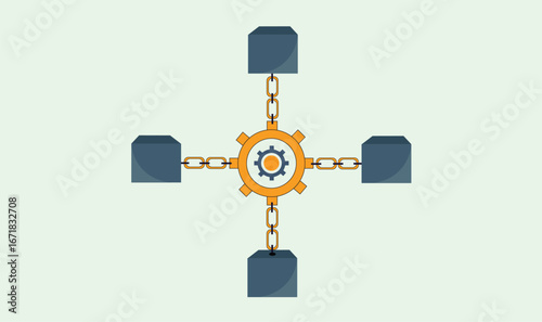 Block chain vector design