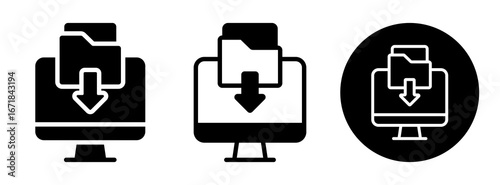 Backup Copy Icon Collection Glyph & Mixed Style