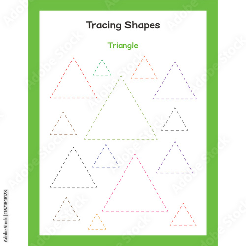 Tracing activity worksheet for kids page 13