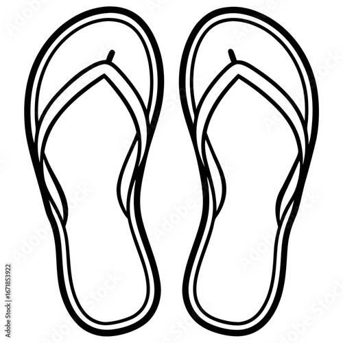 flip flops vector illustration
