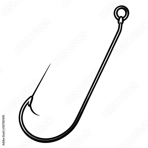 fishing hook vector illustration