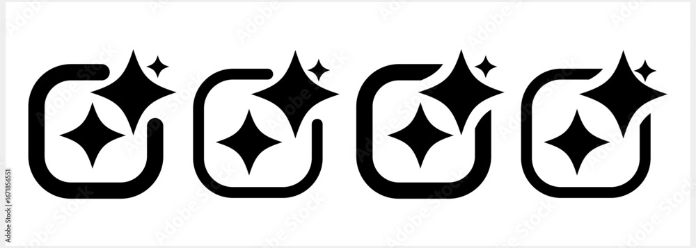 Fototapeta premium AI generated symbol isolated Stencil bitton icon Vector stock illustration