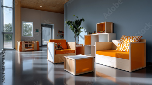 Modern Kindergarten Furniture for Vibrant Learning Environments