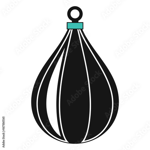 Black Speed Bag Icon boxing sports