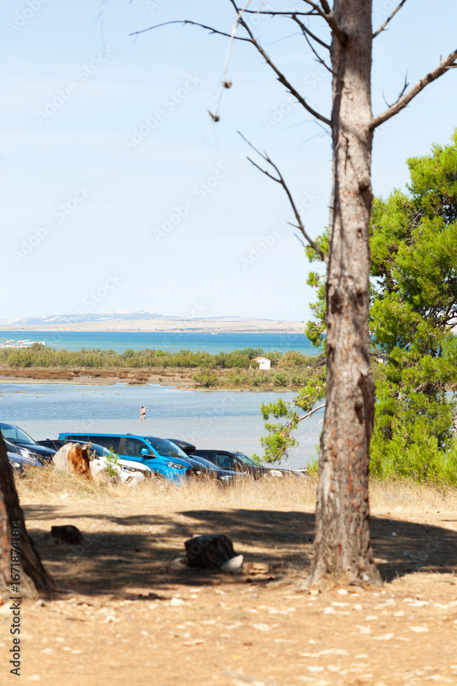 Fototapeta premium Coastal Parking and Scenic View
