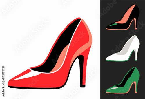 Stylish High Heels Collection in Bold Colors