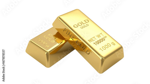 Shiny Gold Bars Ingot Valuable Resource Investment Concept Still Life