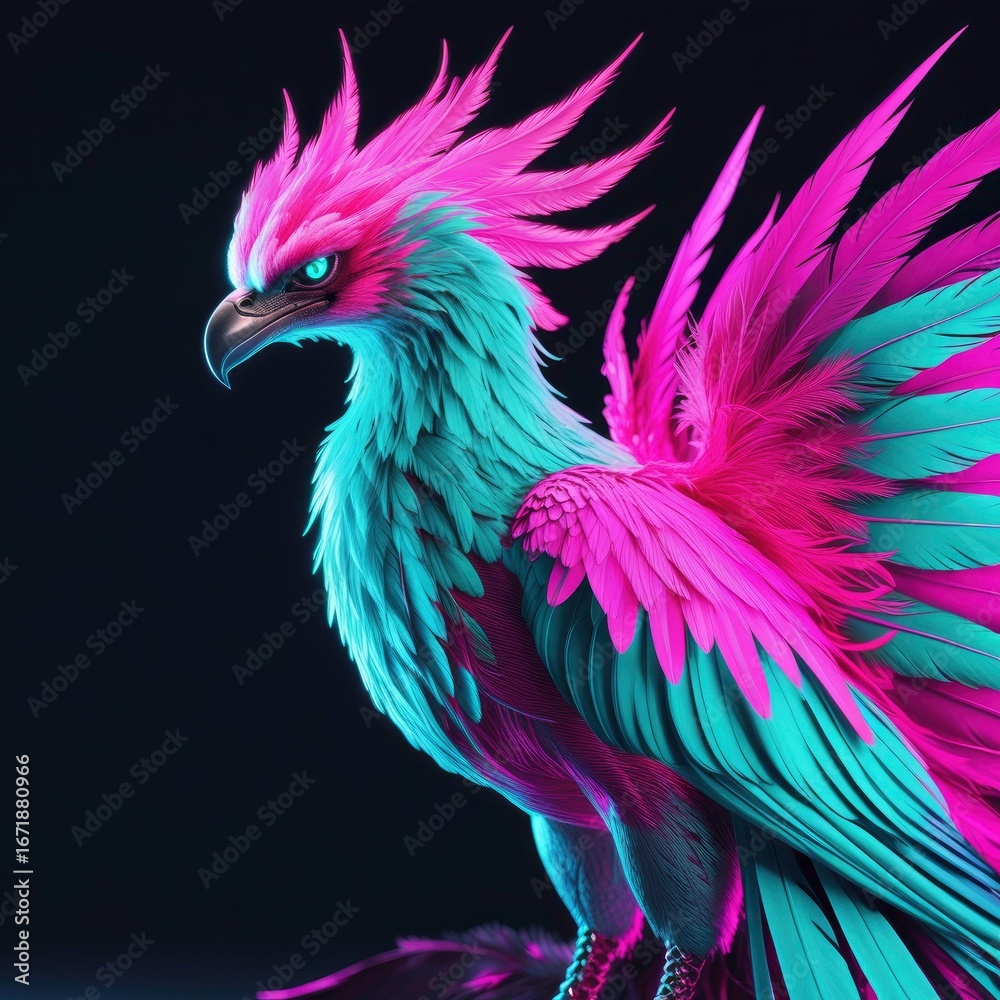 Obraz premium peacock feather isolated on black