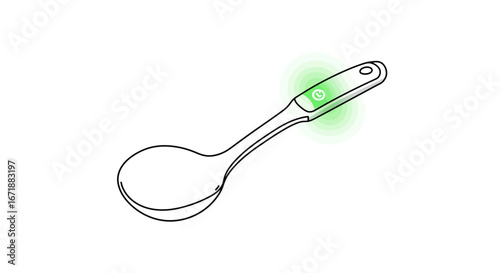 Spoon with smart technology integration for modern kitchens