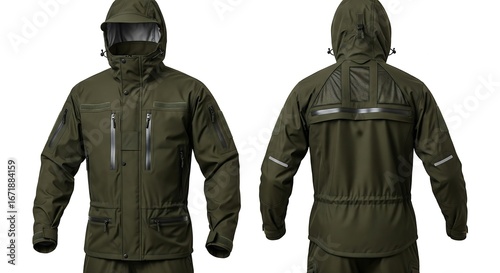 Durable Rain Jacket Protective Outdoor Gear for Wet Weather Conditions