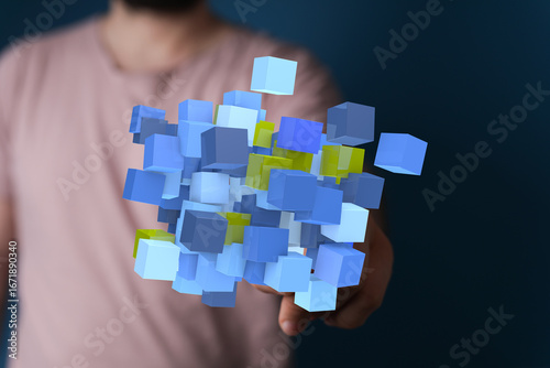 Abstract image of a person ...