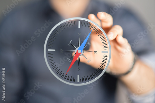 Image of a compass represen...