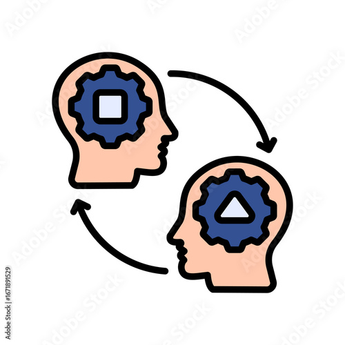 Behavior Modification lineal color icon