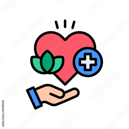 Therapy lineal color icon