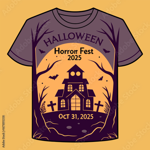 Halloween Fright Night Lettering and Horroor Fest 2025