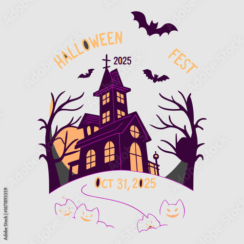 Halloween Fright Night Lettering and Horroor Fest 2025