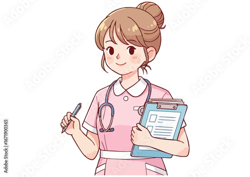 Female doctor smiling in a white coat with a stethoscope