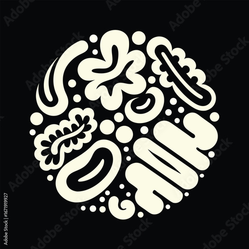 Microscopic World An Array of Cells and Organisms Science T-shirt Design