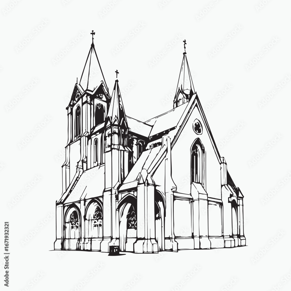 Fototapeta premium medieval church