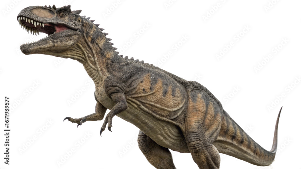 Fototapeta premium Allosaurus isolated on transparent PNG background